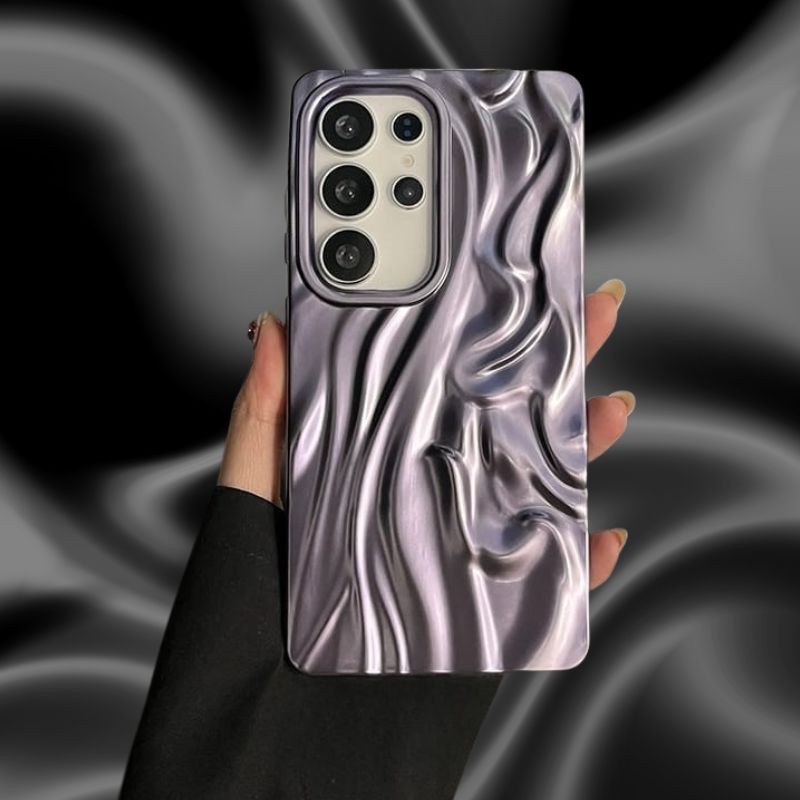 Samsung Galaxy A26 Shining 3D Wavy Effect Glossy Cover - colour options