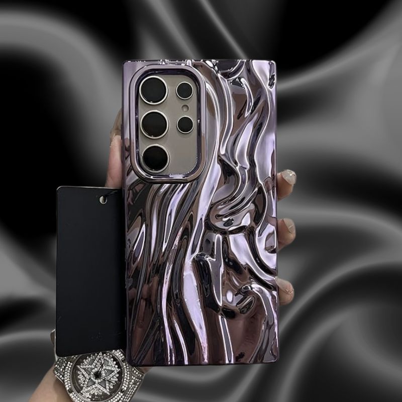 Samsung Galaxy A26 Shining 3D Wavy Effect Glossy Cover - phone case