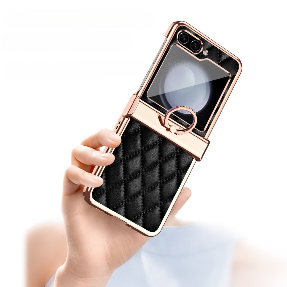 Luxury Ring Holder Premium Leather Cover – phone accessory by JustAndBest India