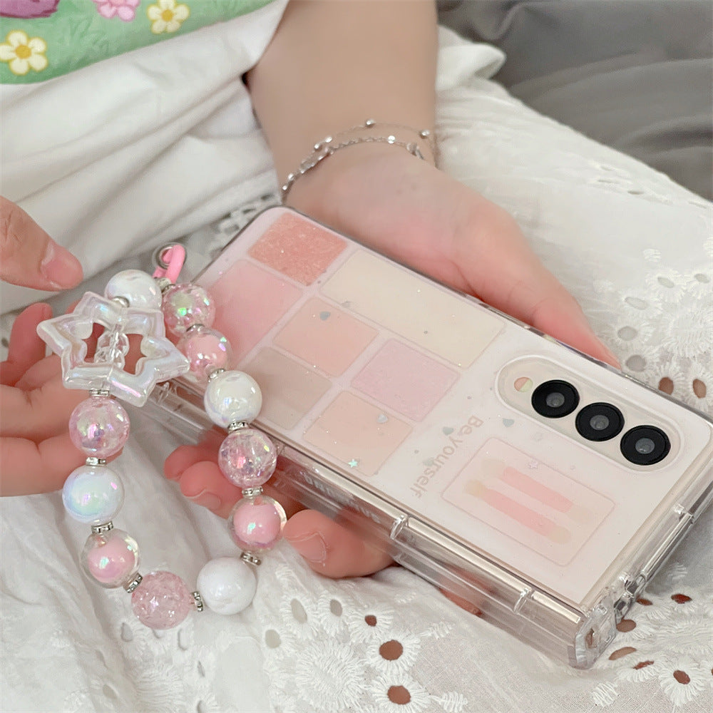 Samsung Galaxy Z Fold 3 Makeup Blocks Glitter Cover (with )