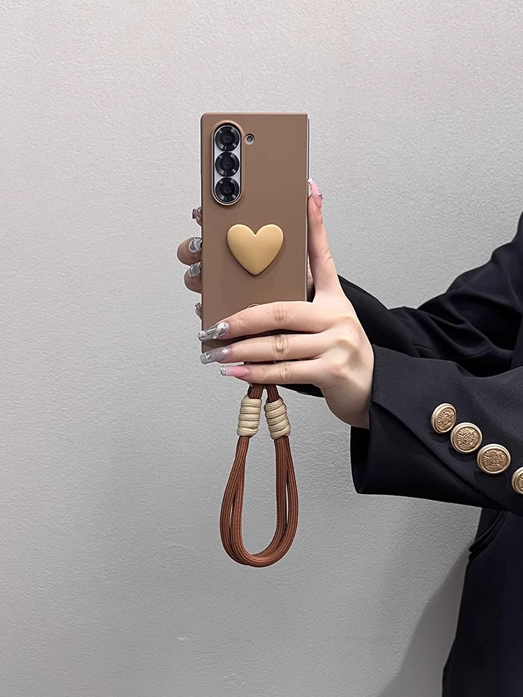 Cute 3D Heart Lanyard Cover – phone accessory by JustAndBest India