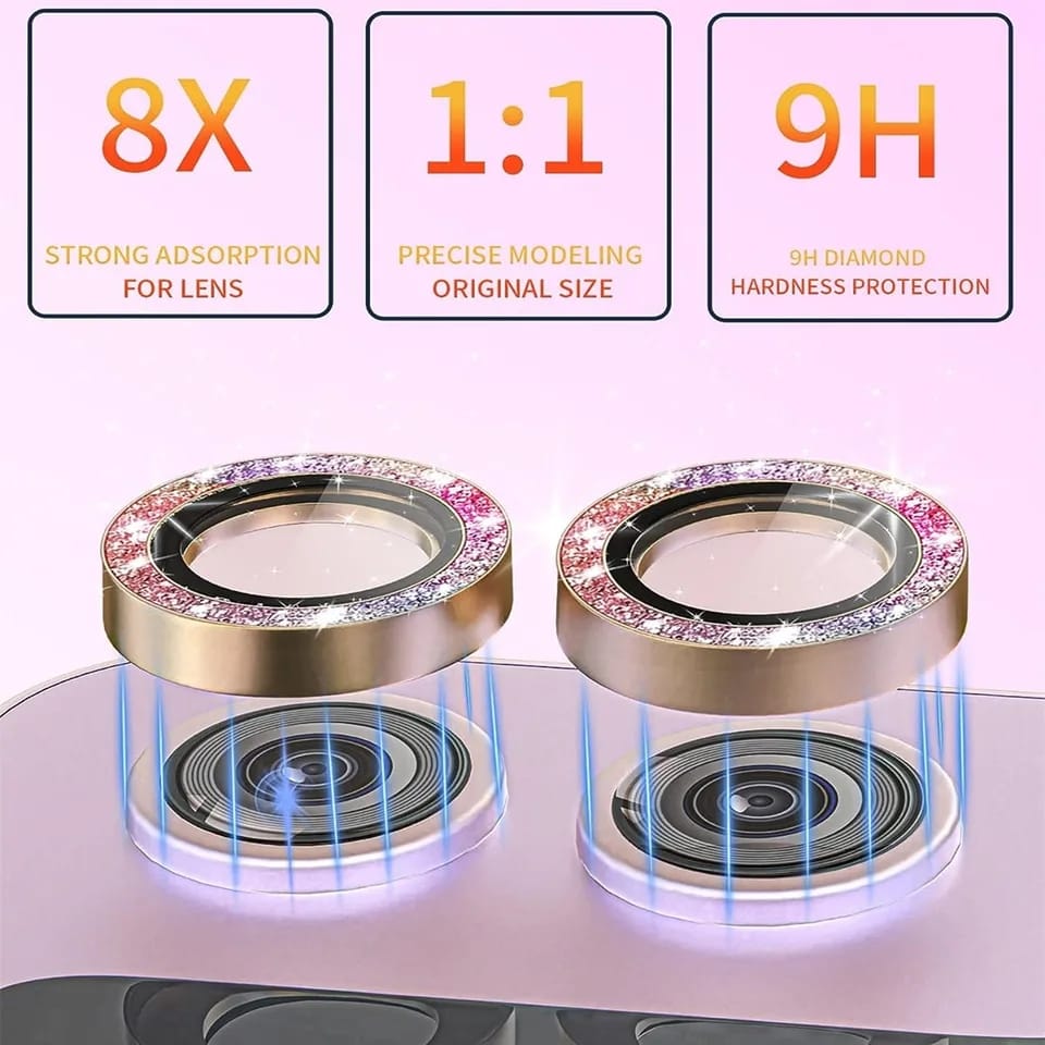 Samsung Galaxy Z Flip 5 Shining Colourful Camera Lens Protector - colour options