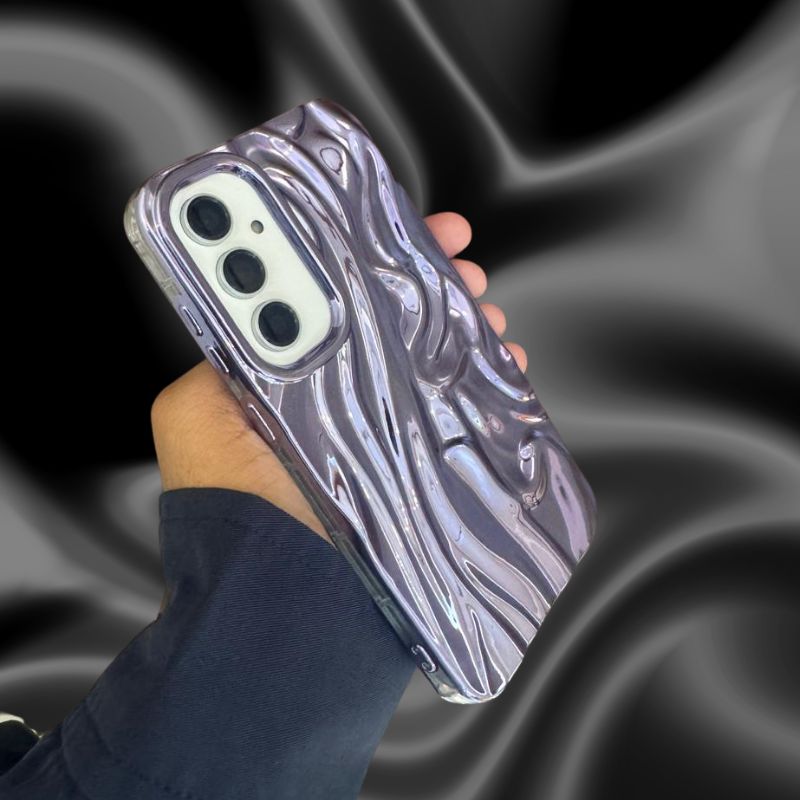 Samsung Galaxy A26 Shining 3D Wavy Effect Glossy Cover - protective case detail