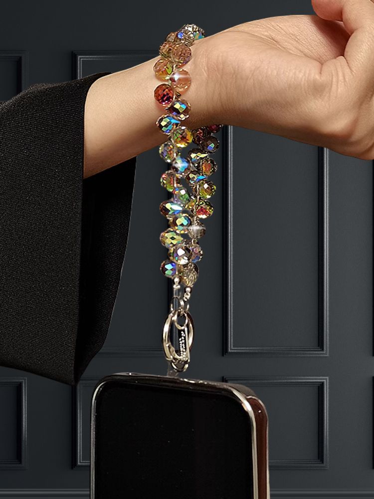 Aurora Effect Crystals Luxury Phone Charm - lifestyle