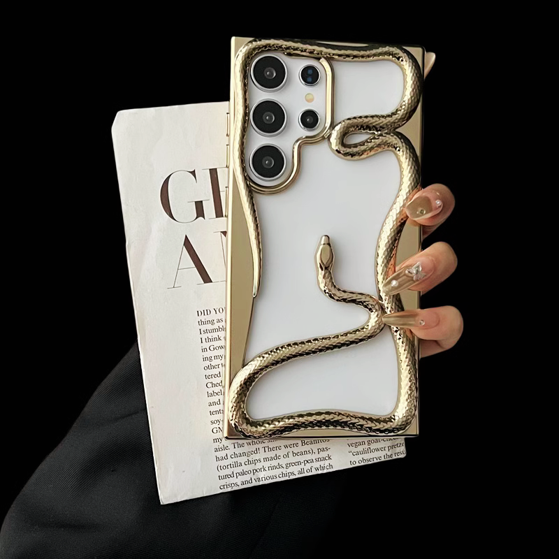 Royal Gold 3D Snake Luxury Cover iPhone cover – JustAndBest India