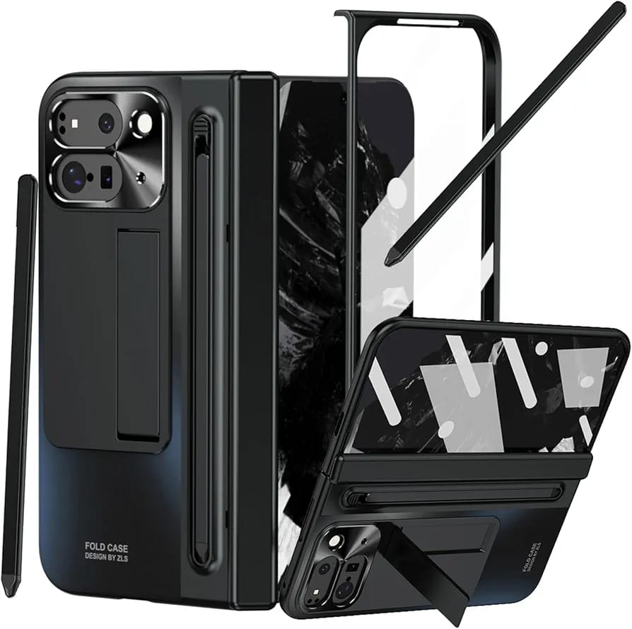 Google Pixel 10 Pro Fold Electroplated Cover (with Stylus and Front Gl - lifestyle