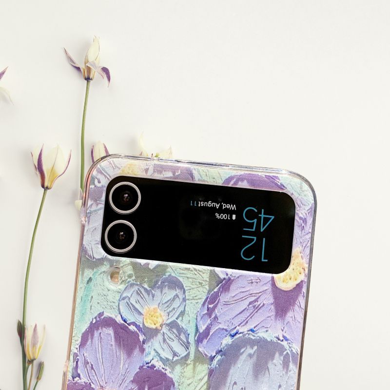 Samsung Galaxy Z Flip 3 Floral Glossy Cover - phone case