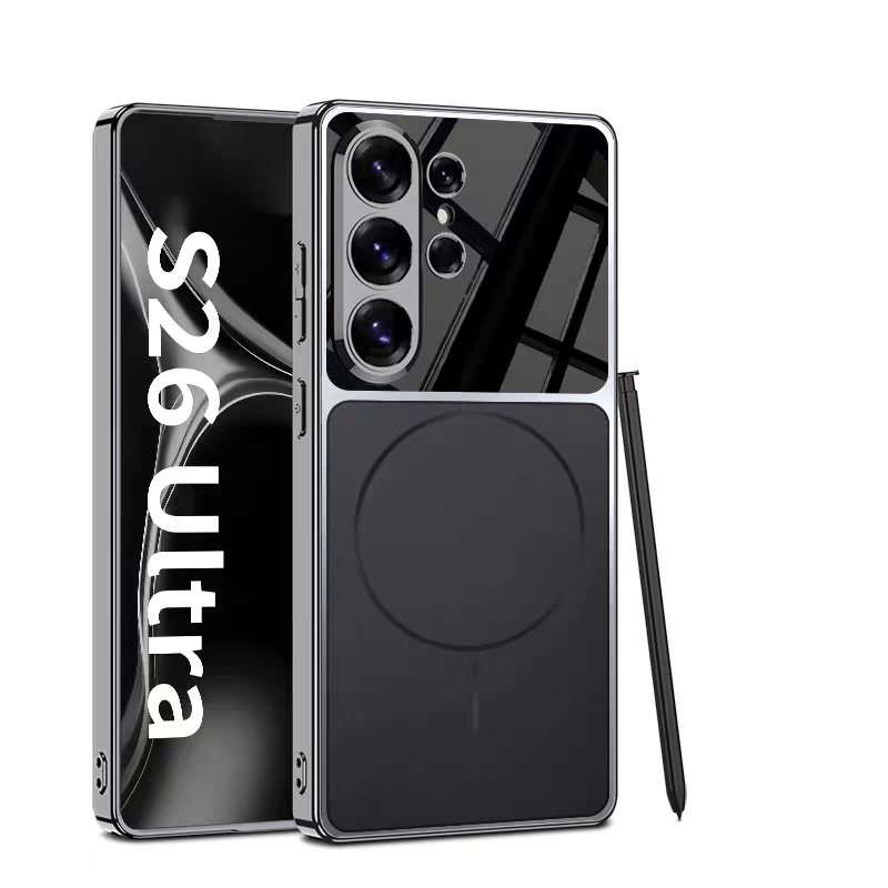 Samsung Galaxy S26 Ultra Obsidian Elite Platinum Electroplated Case - lifestyle