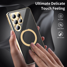 Samsung Galaxy S22 Ultra Gold Plated Protection Transparent Glass Cove - protective case detail