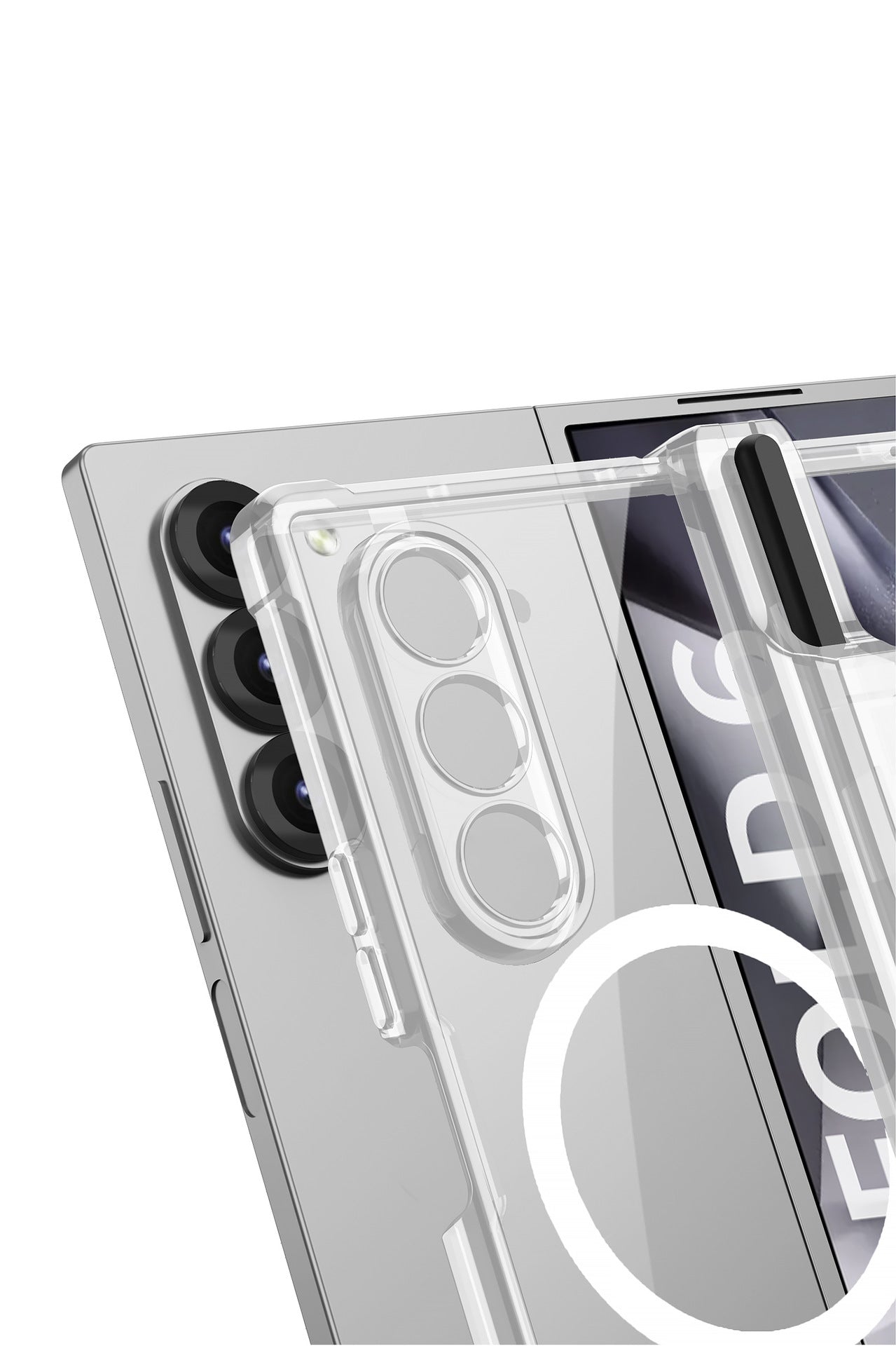 Samsung Galaxy Z Fold 5 Air Cushioned Transparent Cover (and Hinge Pro - slim profile
