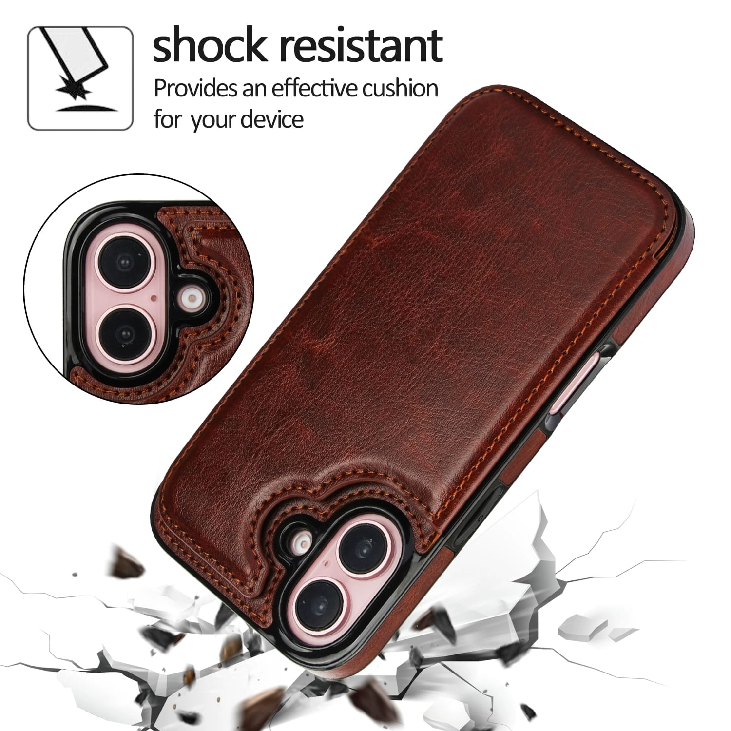 iPhone 17 Wallet Style Leather Case - colour options