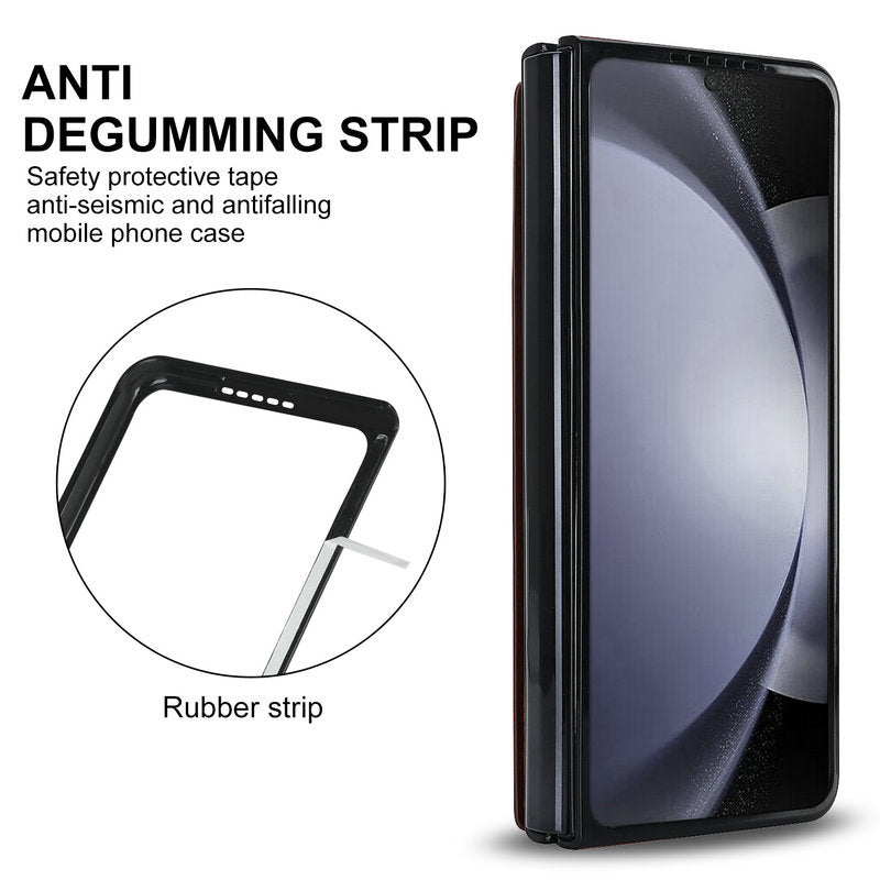 Samsung Galaxy Z Fold 3 Wallet Style Leather Cover - slim profile