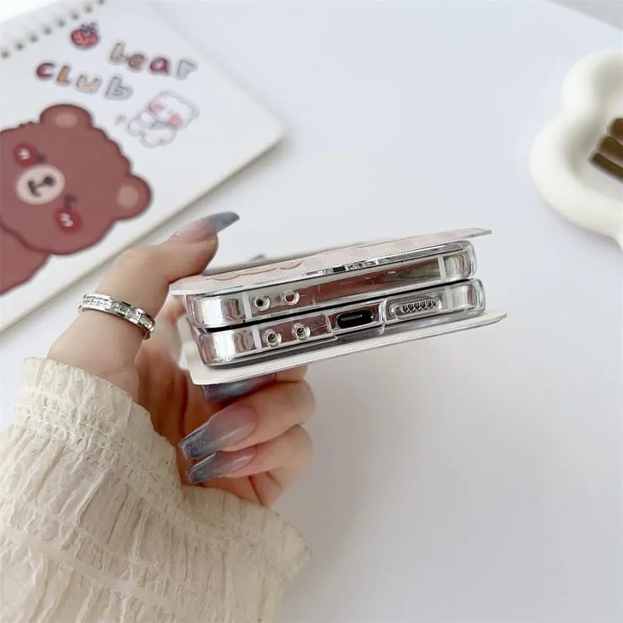 Samsung Galaxy Z Flip 5 Teddy Bears Notebook Case - colour options