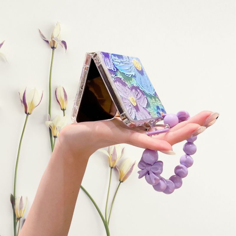 Cute Floral Glossy Lanyard Cover – phone accessory by JustAndBest India