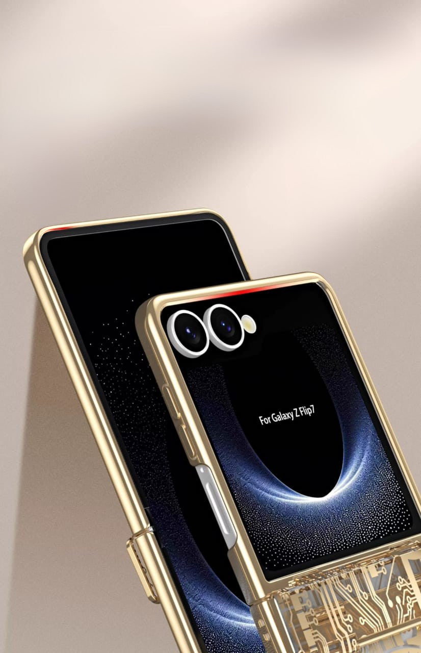 Samsung Galaxy Z Flip 7 Electroplated Circuit Cover - slim profile