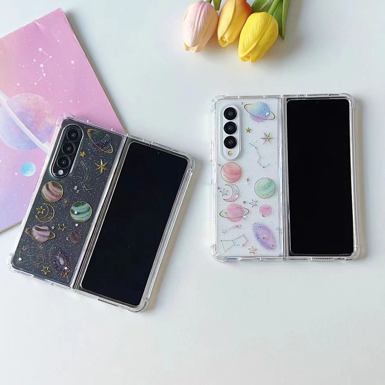 Cute Stars Transparent Shockproof Case iPhone cover – JustAndBest India