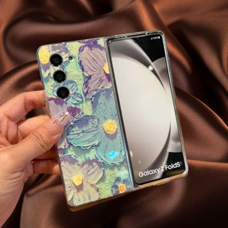 Samsung Galaxy Z Fold 3 Floral Glossy Cover - colour options