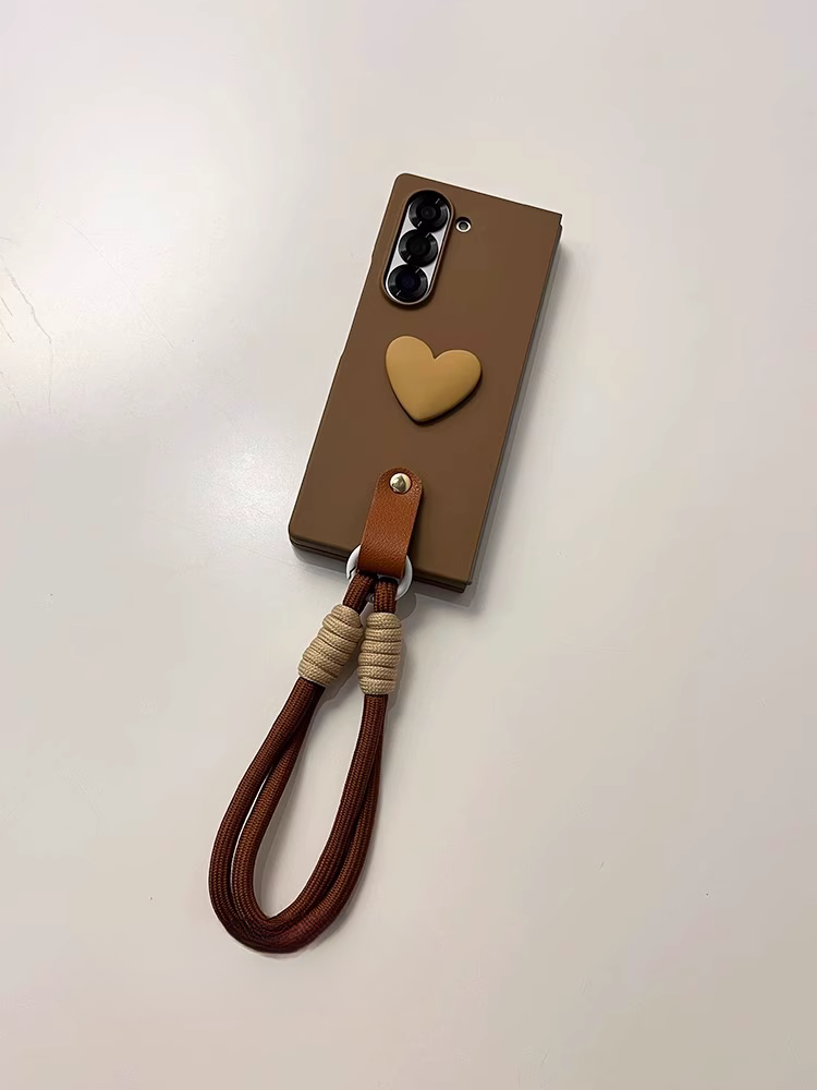 Cute 3D Heart Lanyard Cover – phone accessory by JustAndBest India