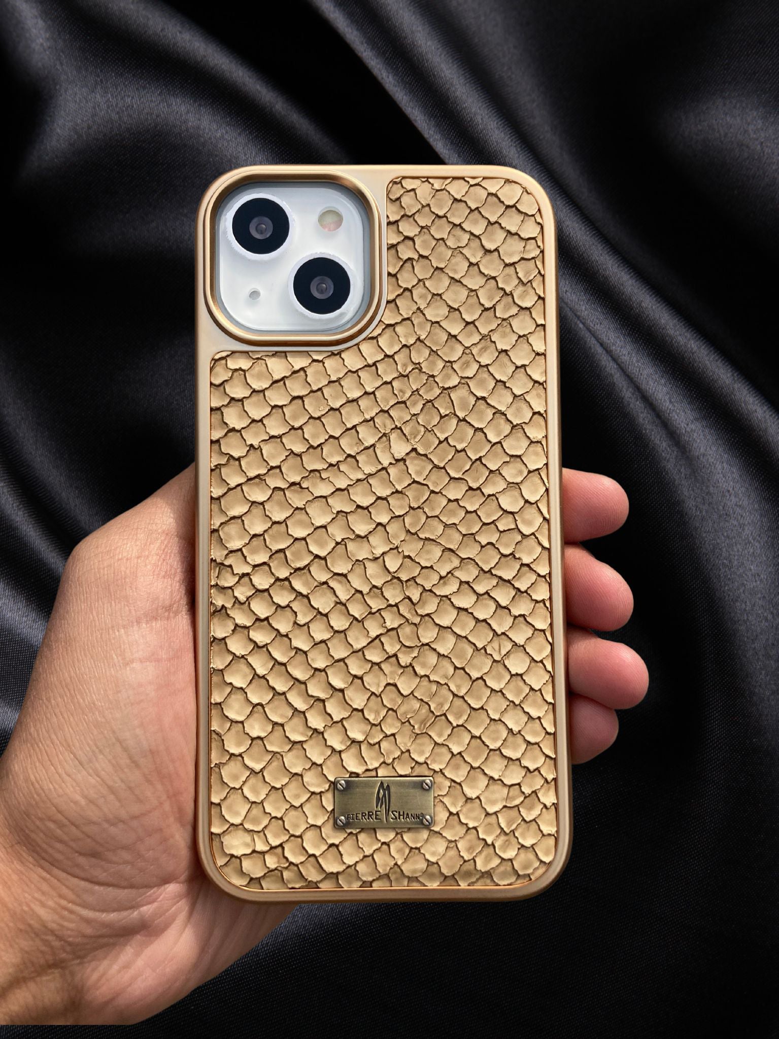 Royal Python Gold Plated Premium Leather Luxury Case iPhone cover – JustAndBest India