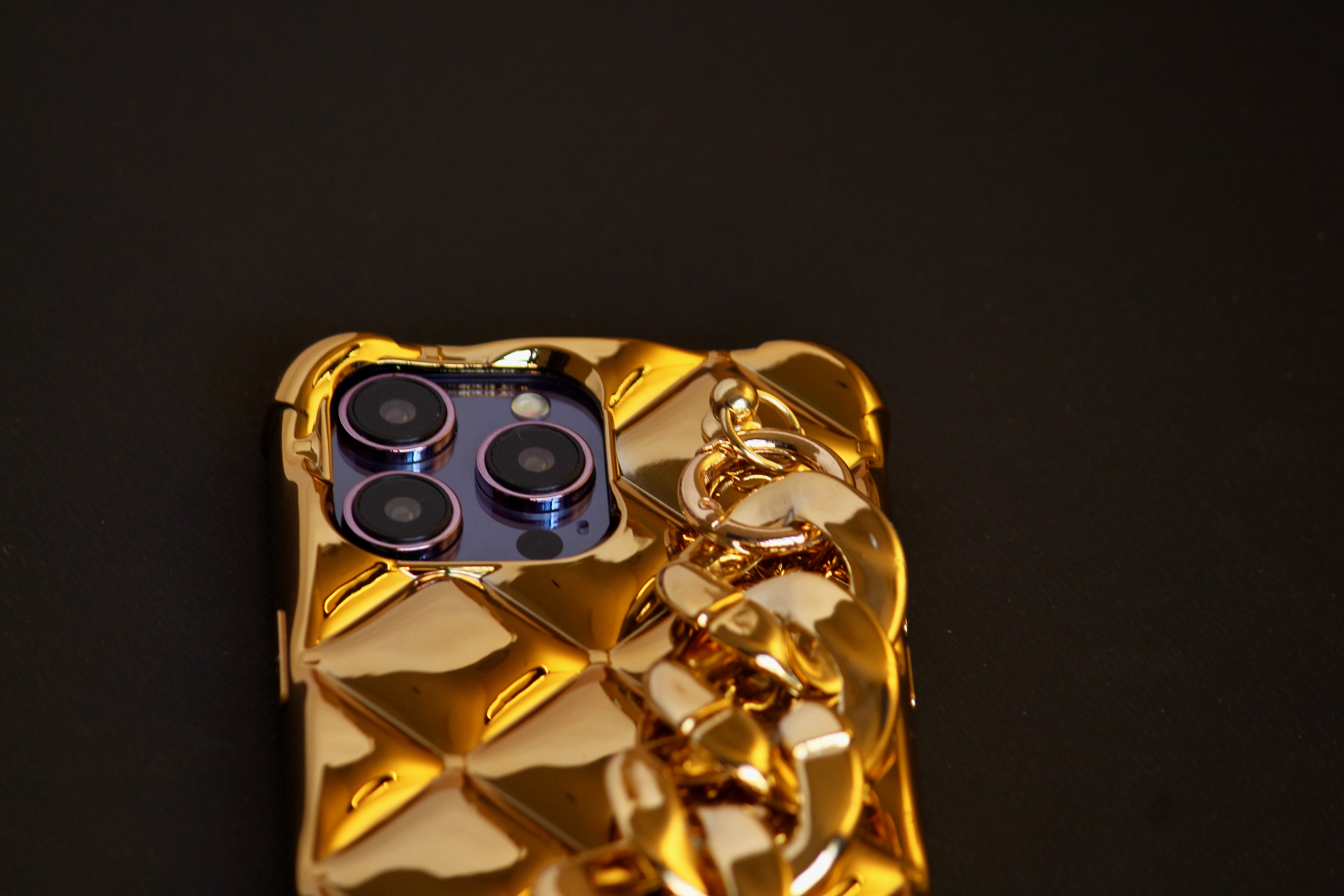 Gold Electroplated Glossy Bracelet Cover iPhone cover – JustAndBest India