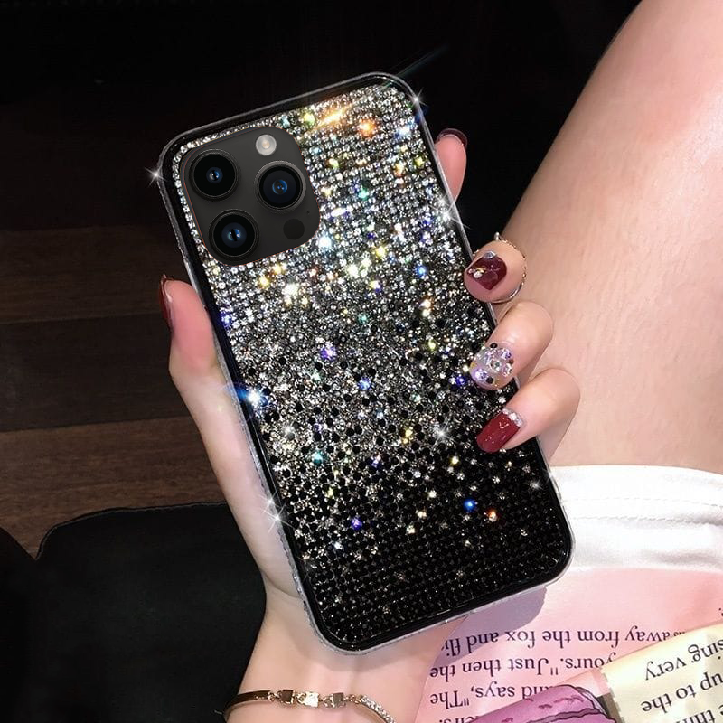 Bling Gradient Rhinestones Luxury Cover iPhone cover – JustAndBest India