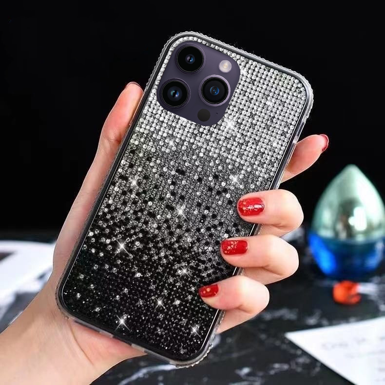 New Gradient Rhinestones Luxury iphone 14 plus case