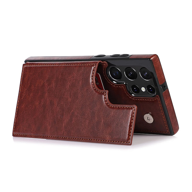 Magnetic Buckle leather cover for S22