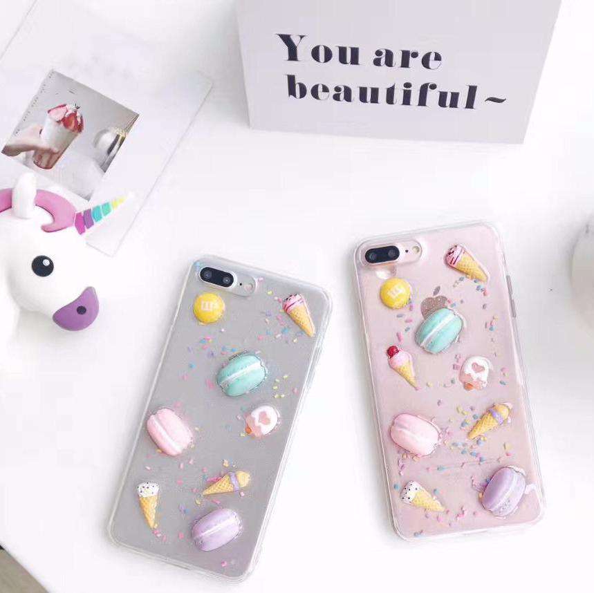 3D Food Badges Glitter Case