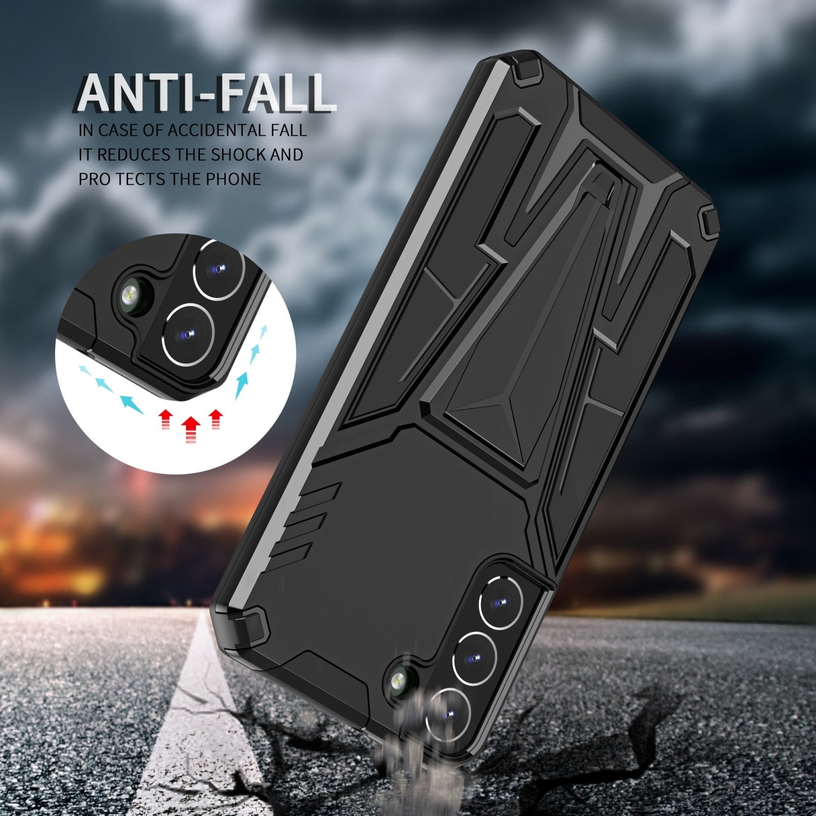 Jet Black Dual Layer Premium Armour Case iPhone cover – JustAndBest India