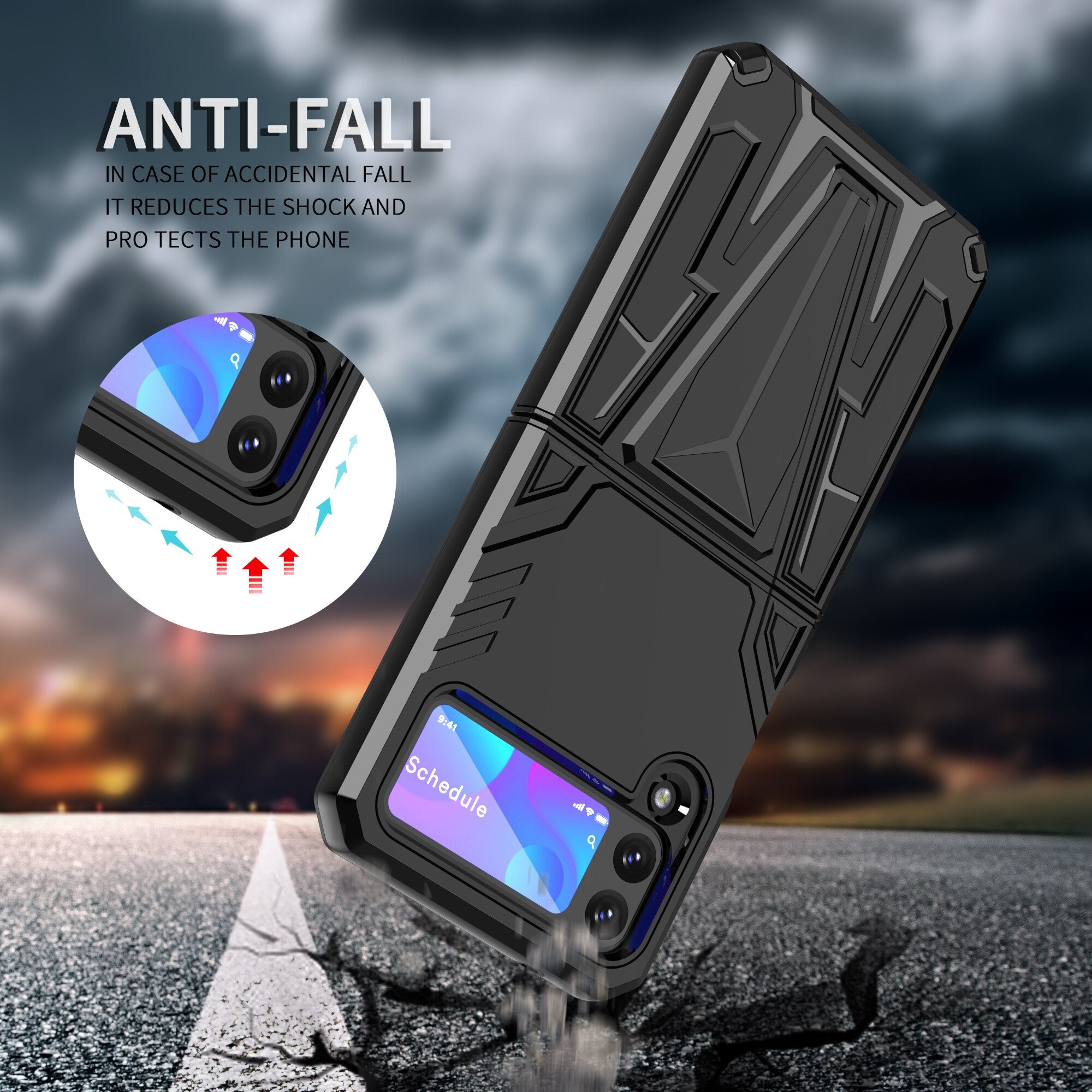 Jet Black Dual Layer Shockproof Premium Armour Cover iPhone cover – JustAndBest India