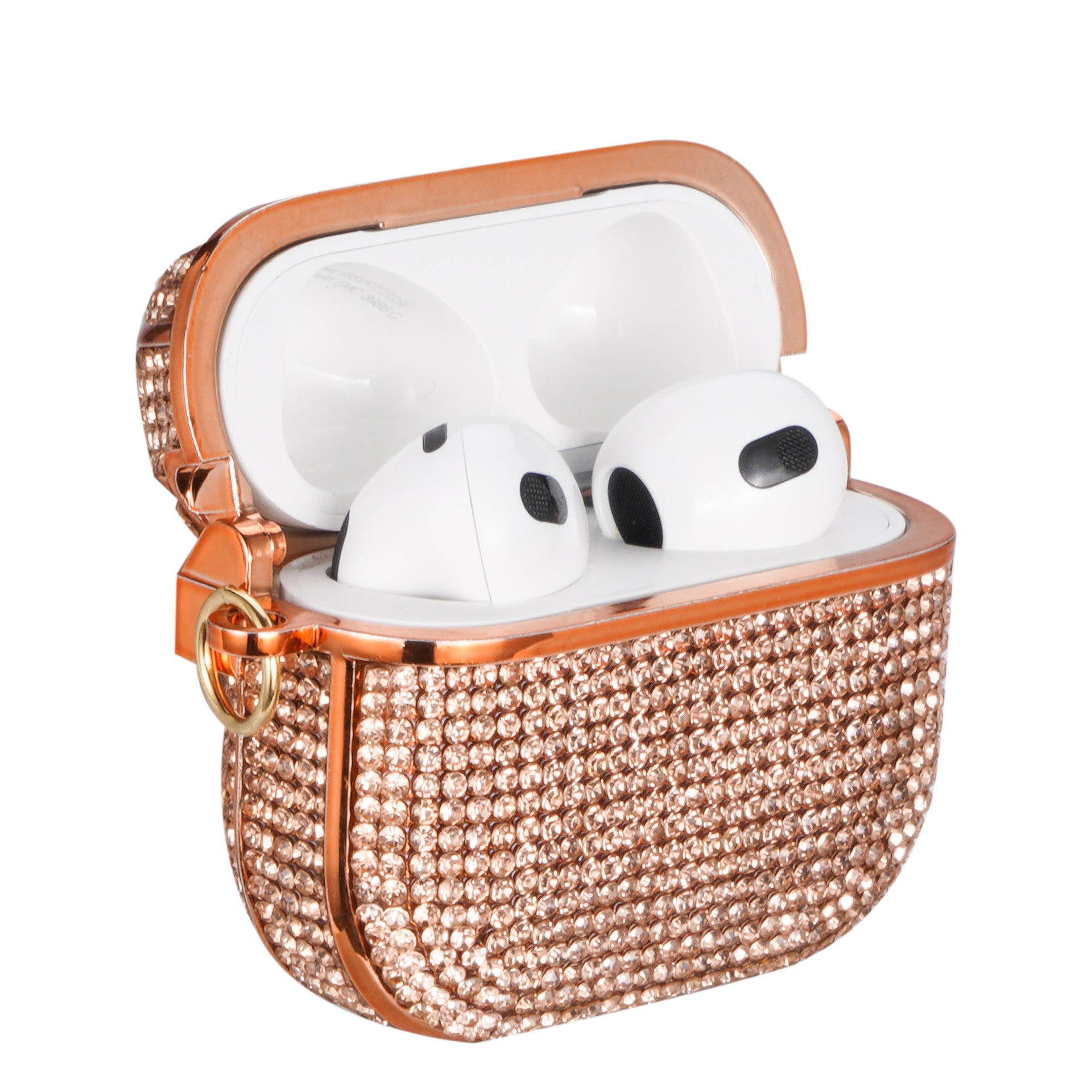 Champagne Gold Diamond Rhinestones Luxury AirPods Cover iPhone cover – JustAndBest India