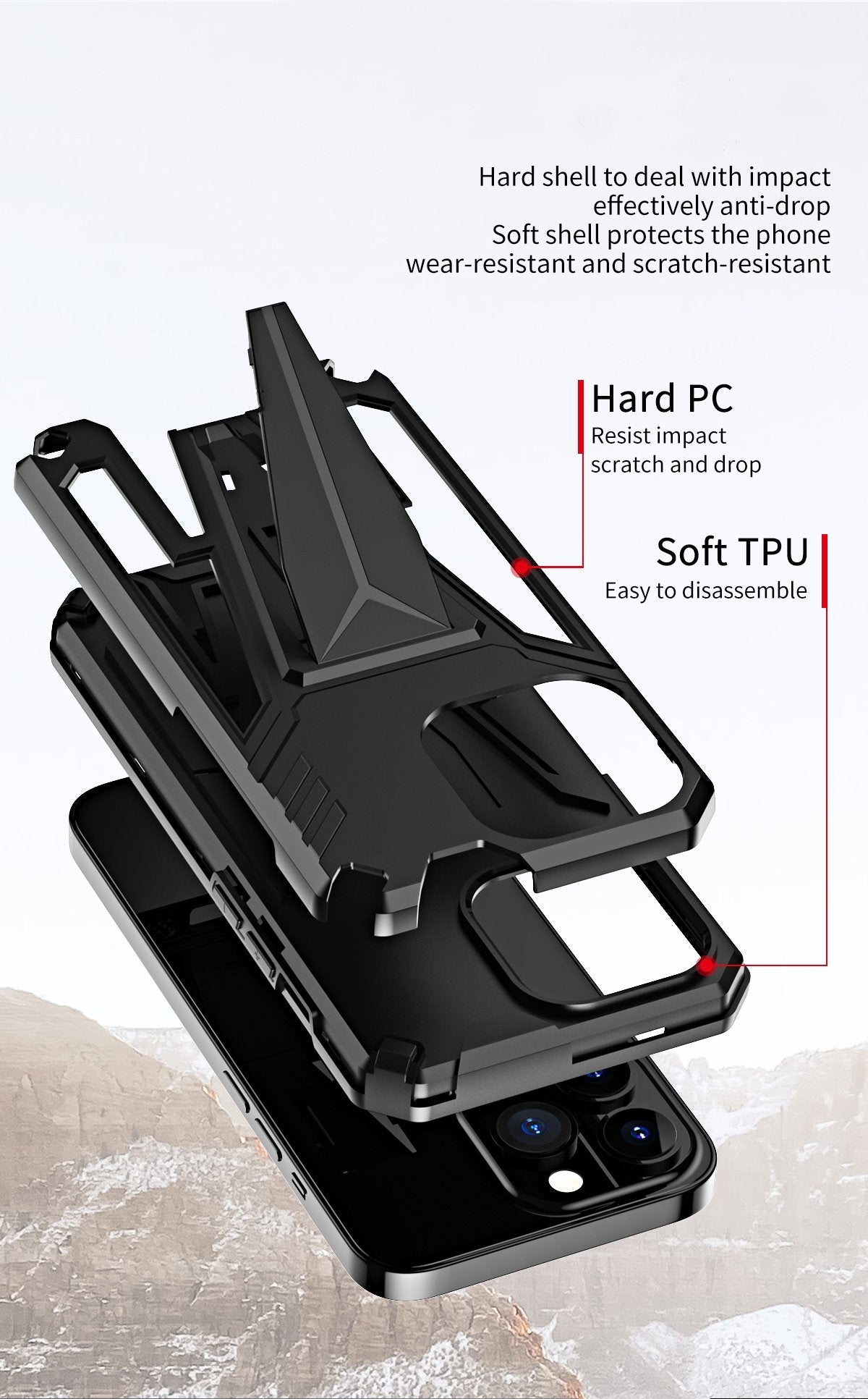 Dual Layer Premium Shockproof Armour Case iPhone cover – JustAndBest India