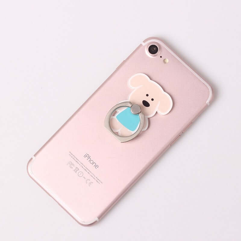 Cute Puppy Phone Ring Holder – phone accessory by JustAndBest India
