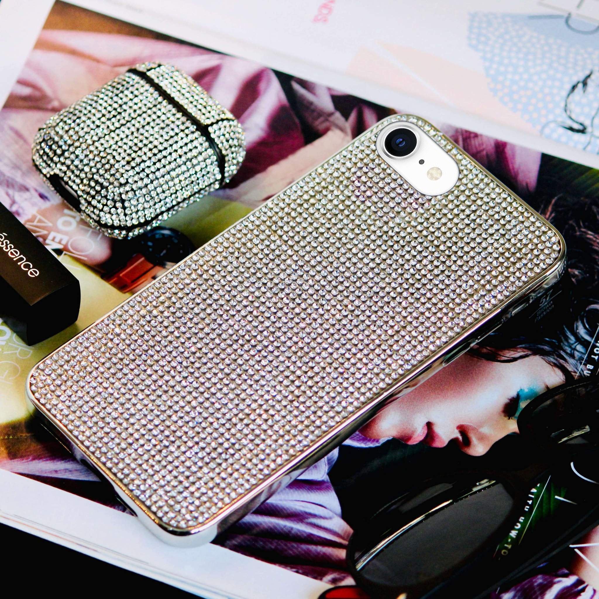 Bling Diamond Rhinestones Luxury Cover iPhone cover – JustAndBest India