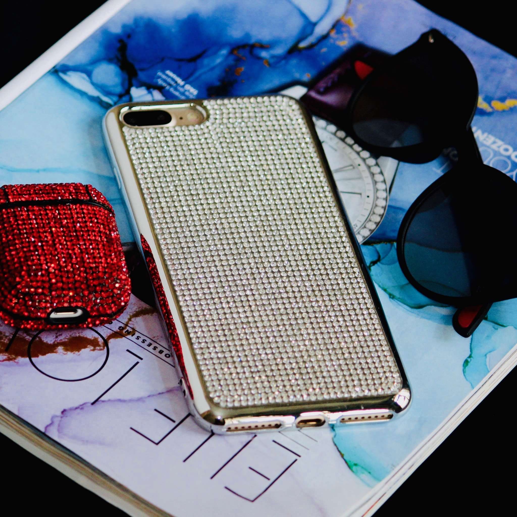 Bling Diamond Rhinestones Luxury Cover iPhone cover – JustAndBest India