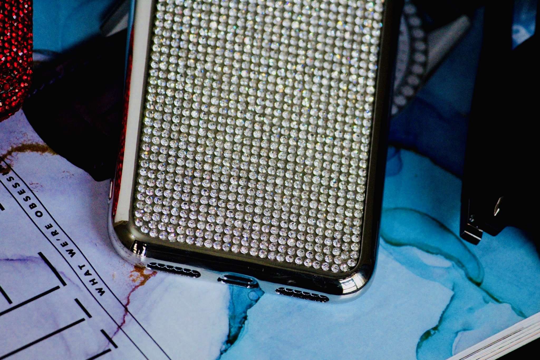 Bling Diamond Rhinestones Luxury Cover iPhone cover – JustAndBest India