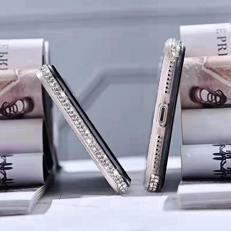 Black & Silver Gradient Rhinestones Luxury Cover iPhone cover – JustAndBest India