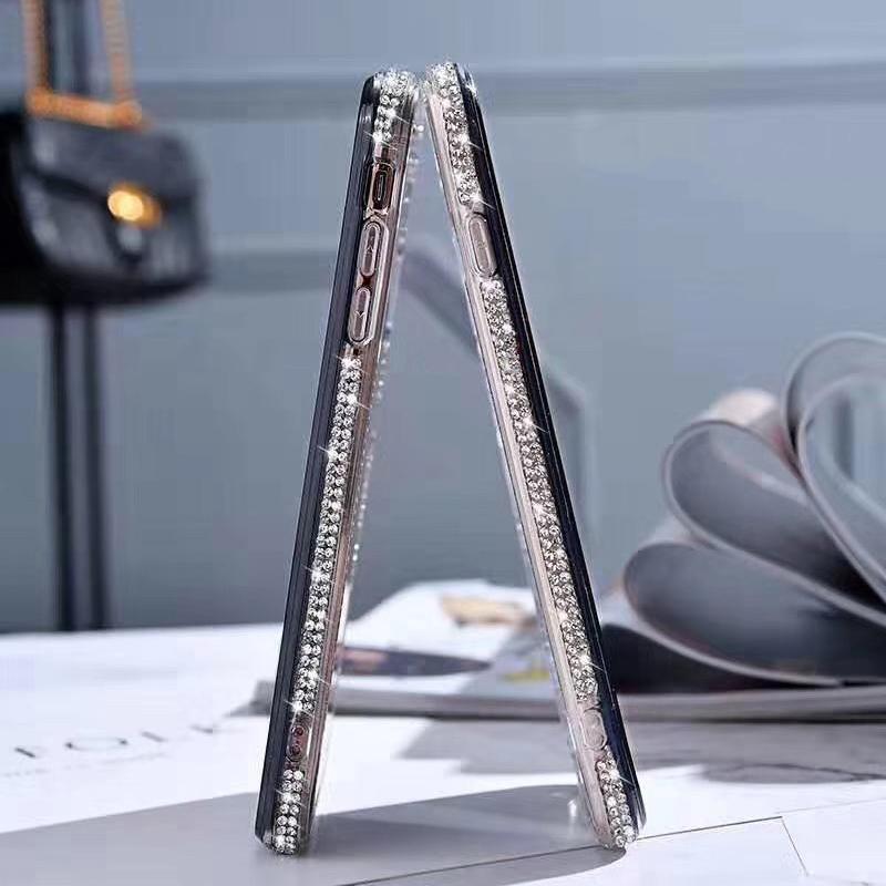 Black & Silver Gradient Rhinestones Luxury Cover iPhone cover – JustAndBest India