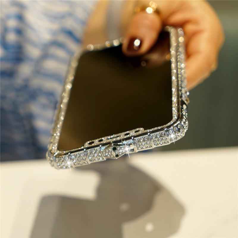 Bling Glitter Diamond Rhinestones Luxury Bumper Cover iPhone cover – JustAndBest India