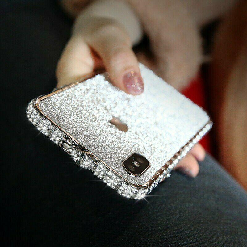 Bling Glitter Diamond Rhinestones Luxury Bumper Cover iPhone cover – JustAndBest India