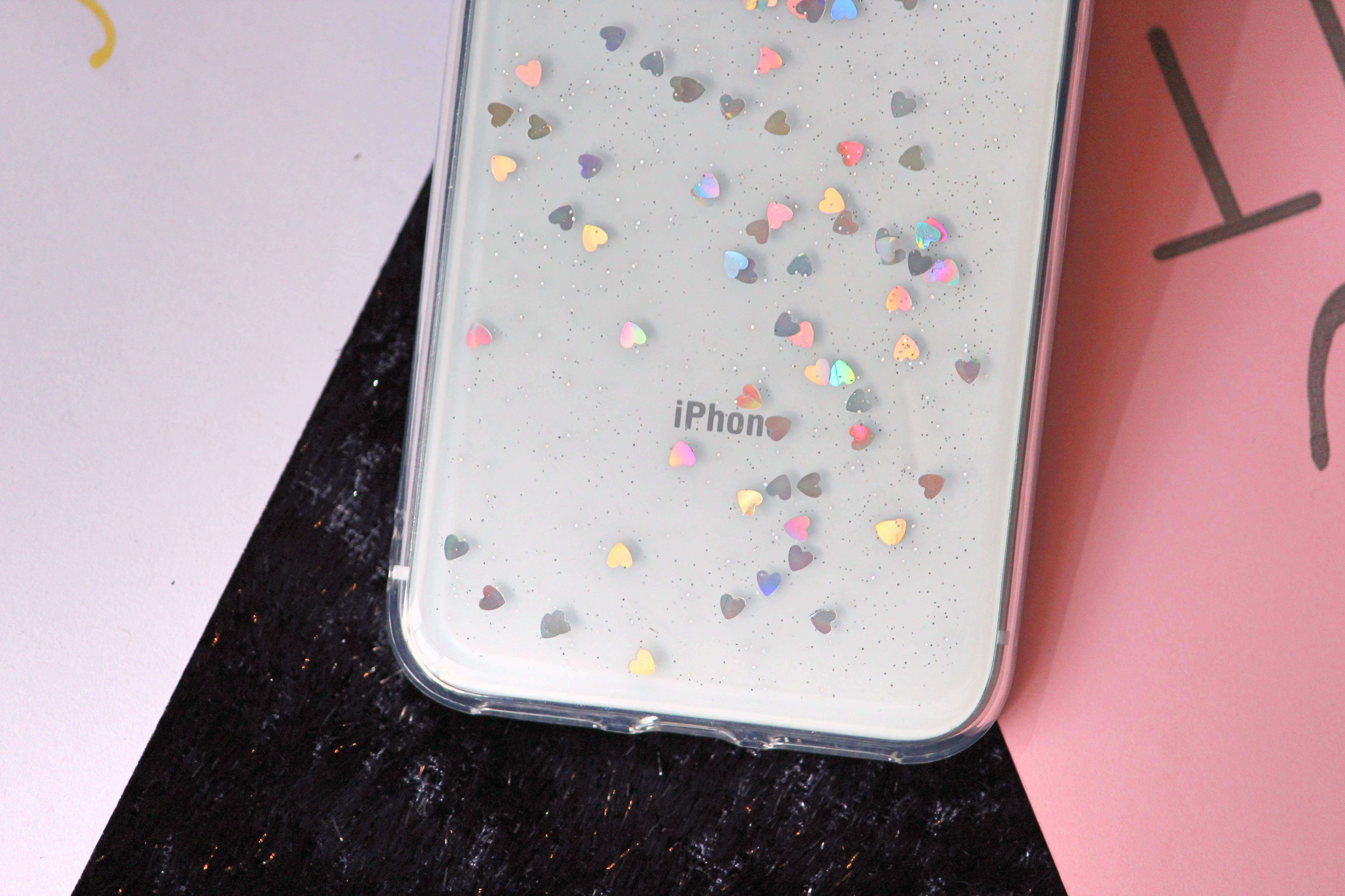 Bling Glitter Hearts Case iPhone cover – JustAndBest India