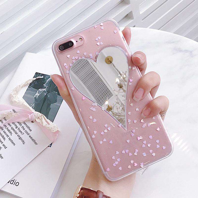 Hearts Mirror Case for iphone