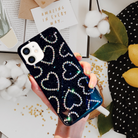 Bling Glitter Rhinestones Heart Luxury iPhone 11 Case