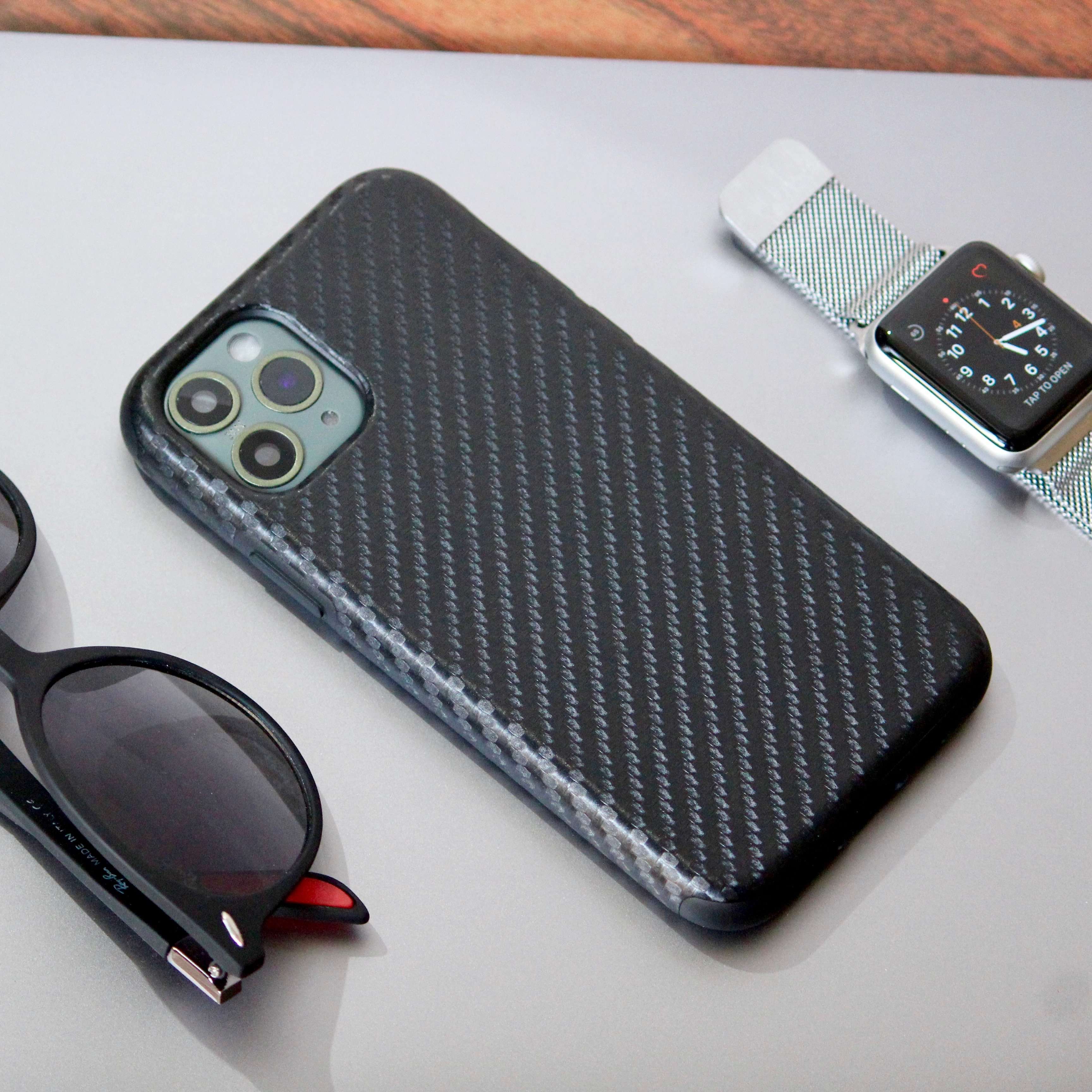 Carbon Fiber Shockproof Premium Case for iPhone 11