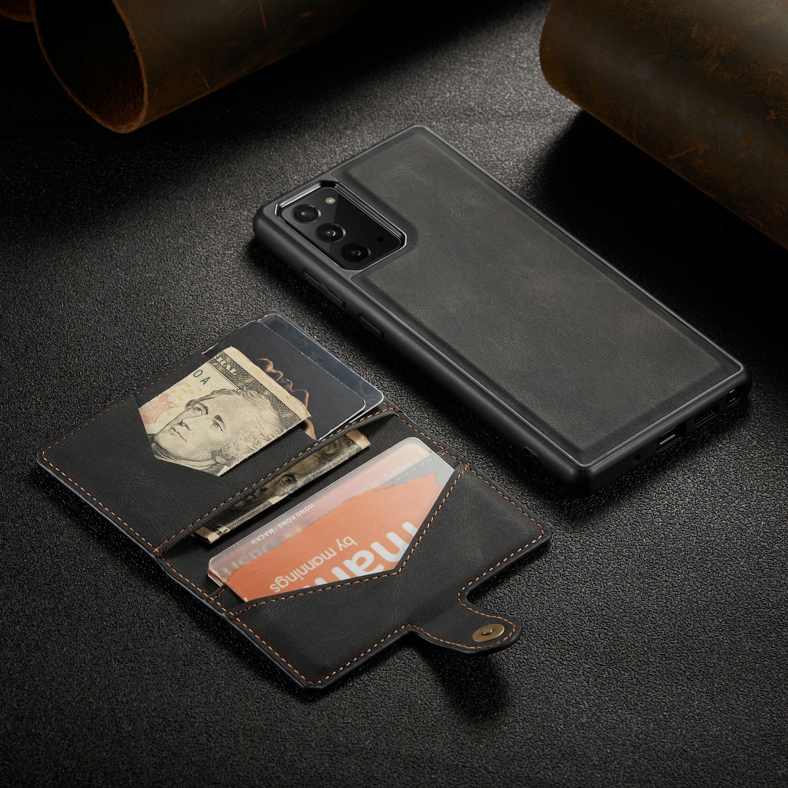 Premium Detachable Magnetic Wallet Style Leather Case iPhone cover – JustAndBest India