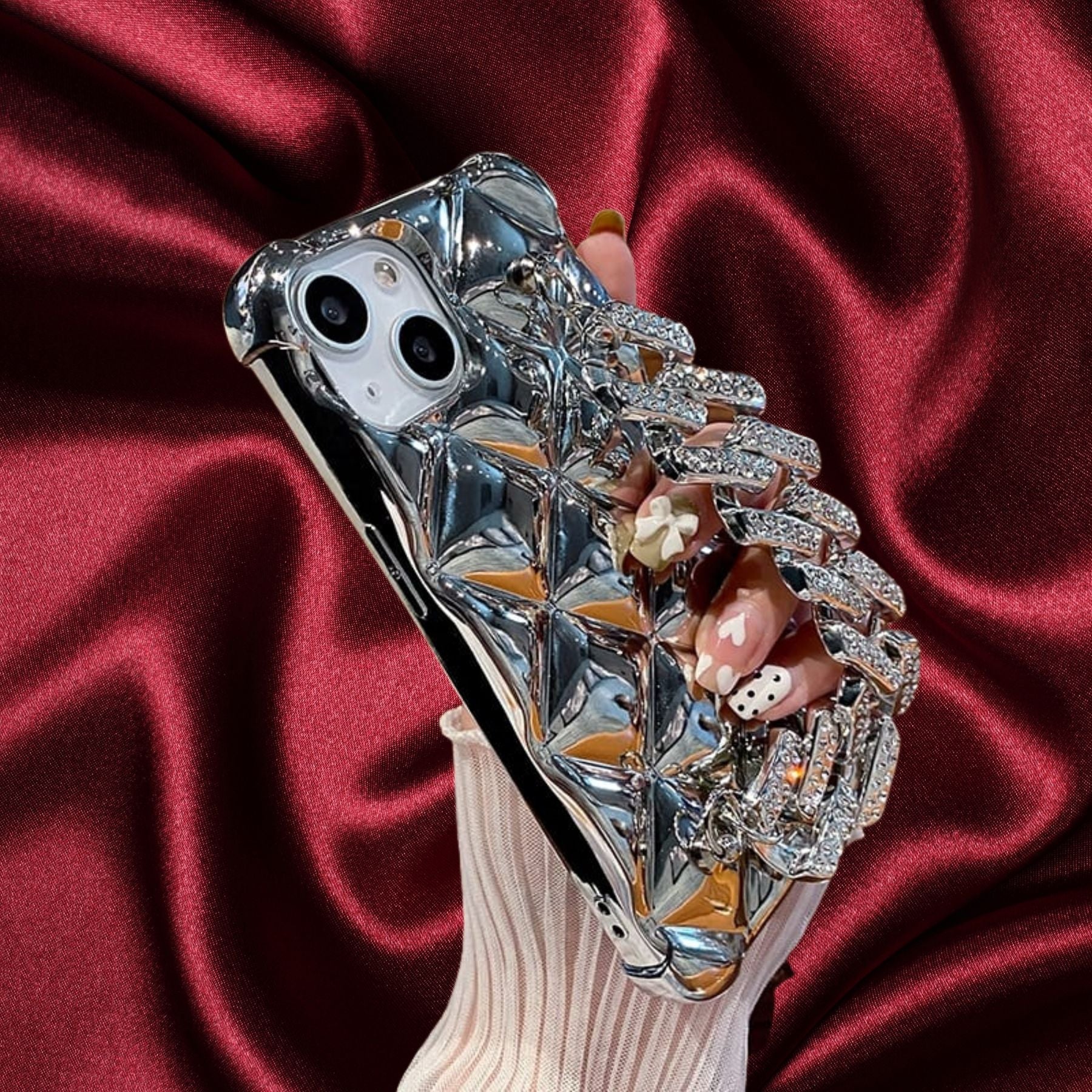 Zazzy Bling Diamonds Bracelet Cover iPhone cover – JustAndBest India