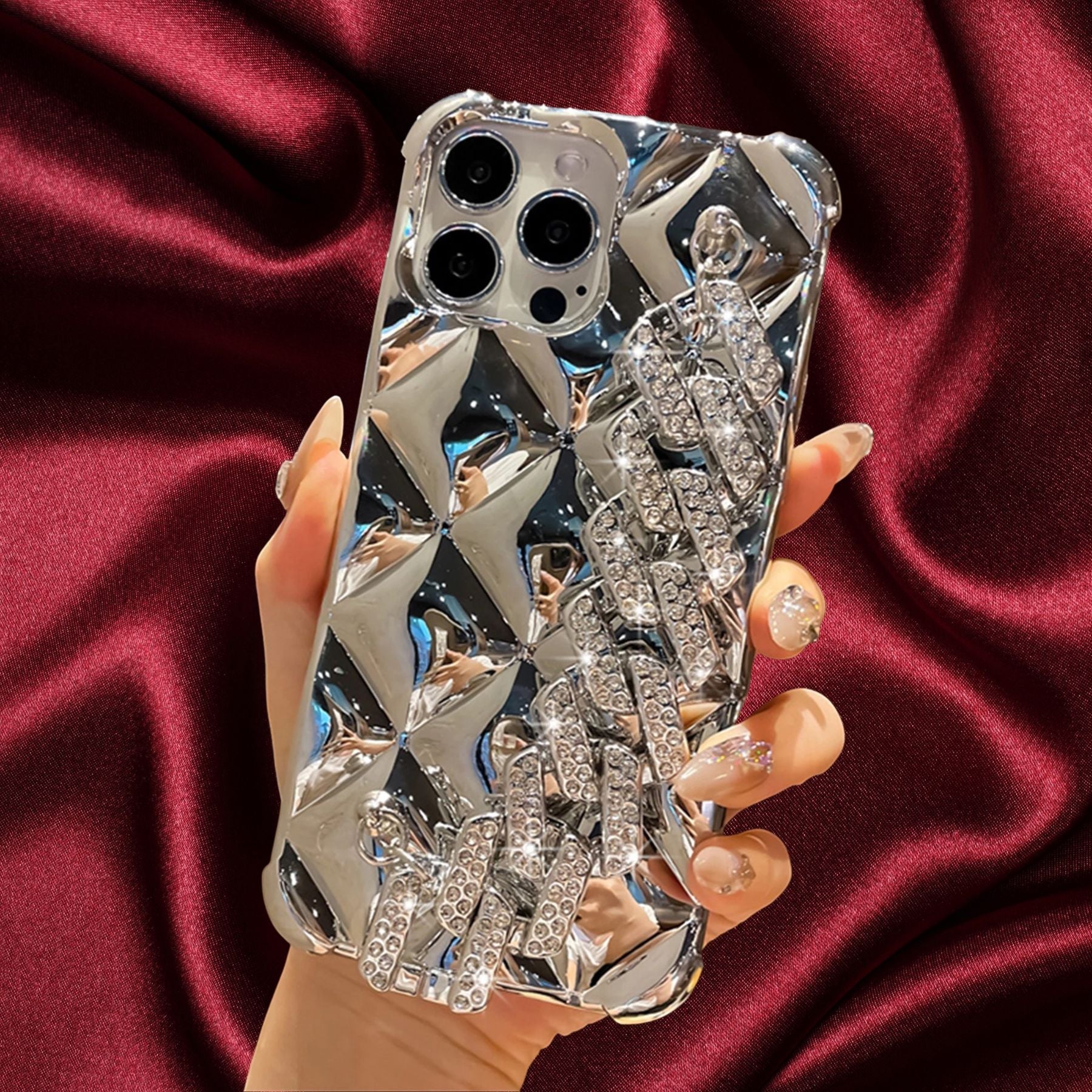 Zazzy Bling Diamonds Bracelet Cover iPhone cover – JustAndBest India