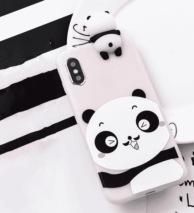 Cute 3D Panda Case iPhone XS / XR