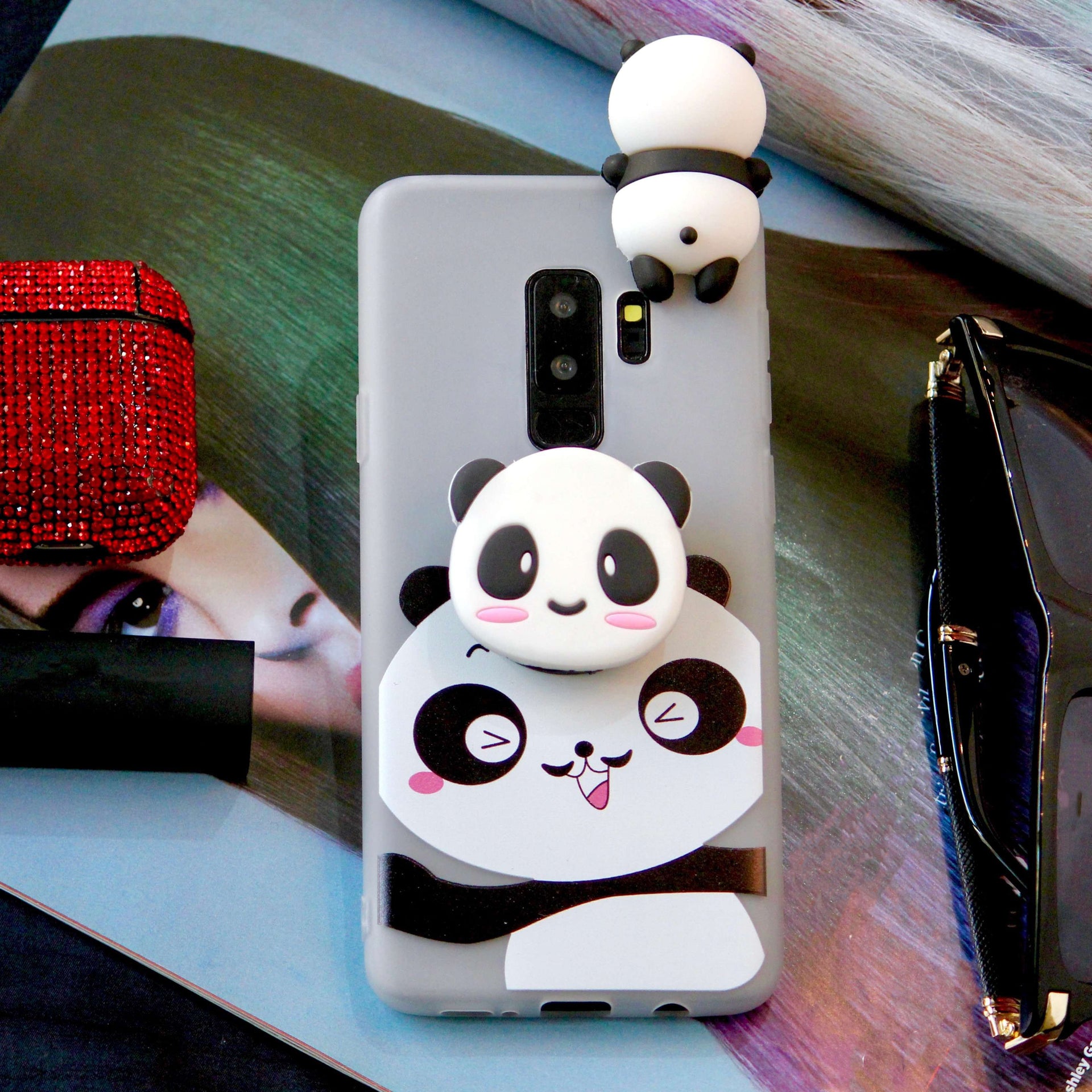 Cute 3D Panda Cover for Samsung Galaxy S9 Plus and S9 – JustAndBest