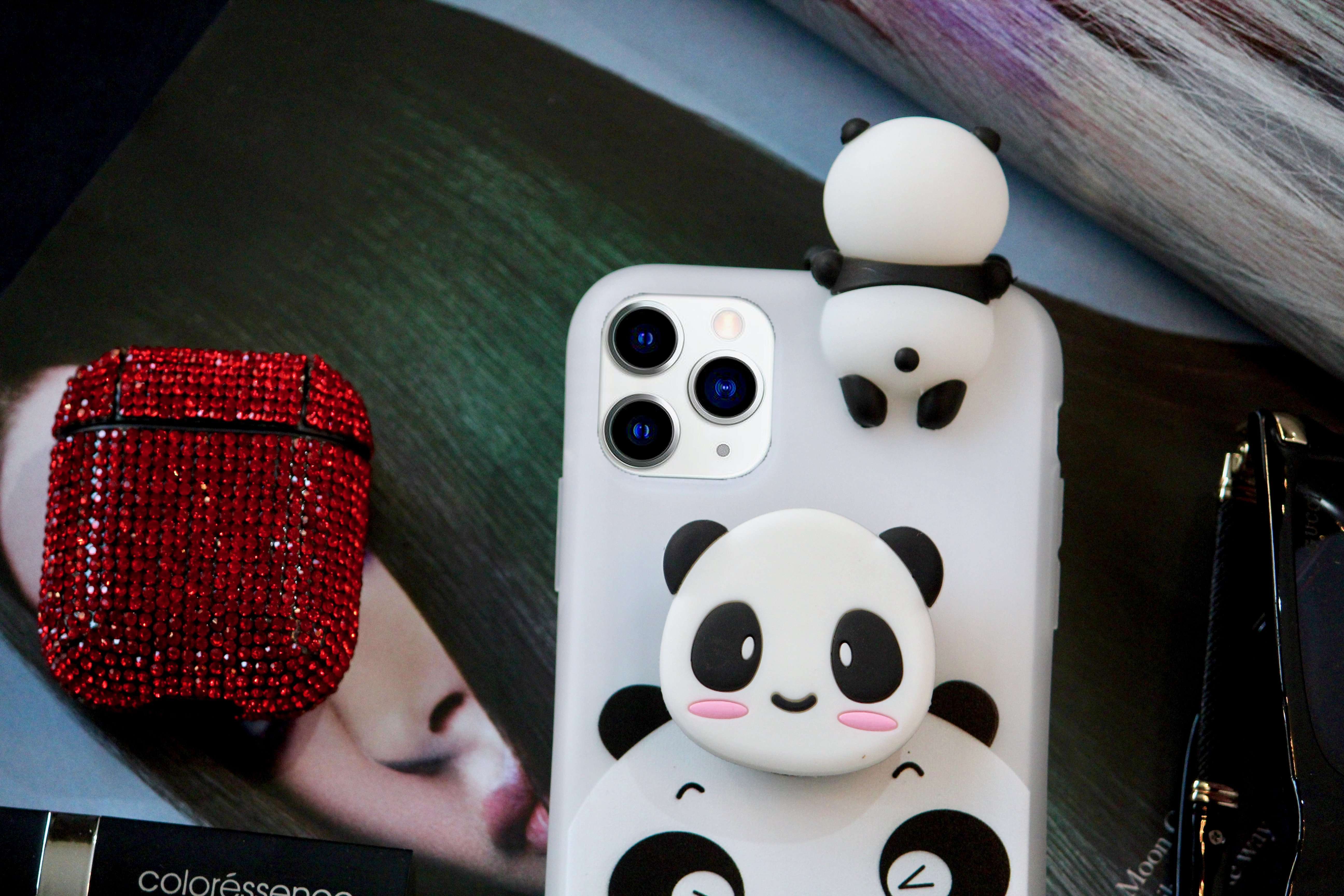 Cute 3D Panda Silicone Soft iPhone 11 Pro Max cover